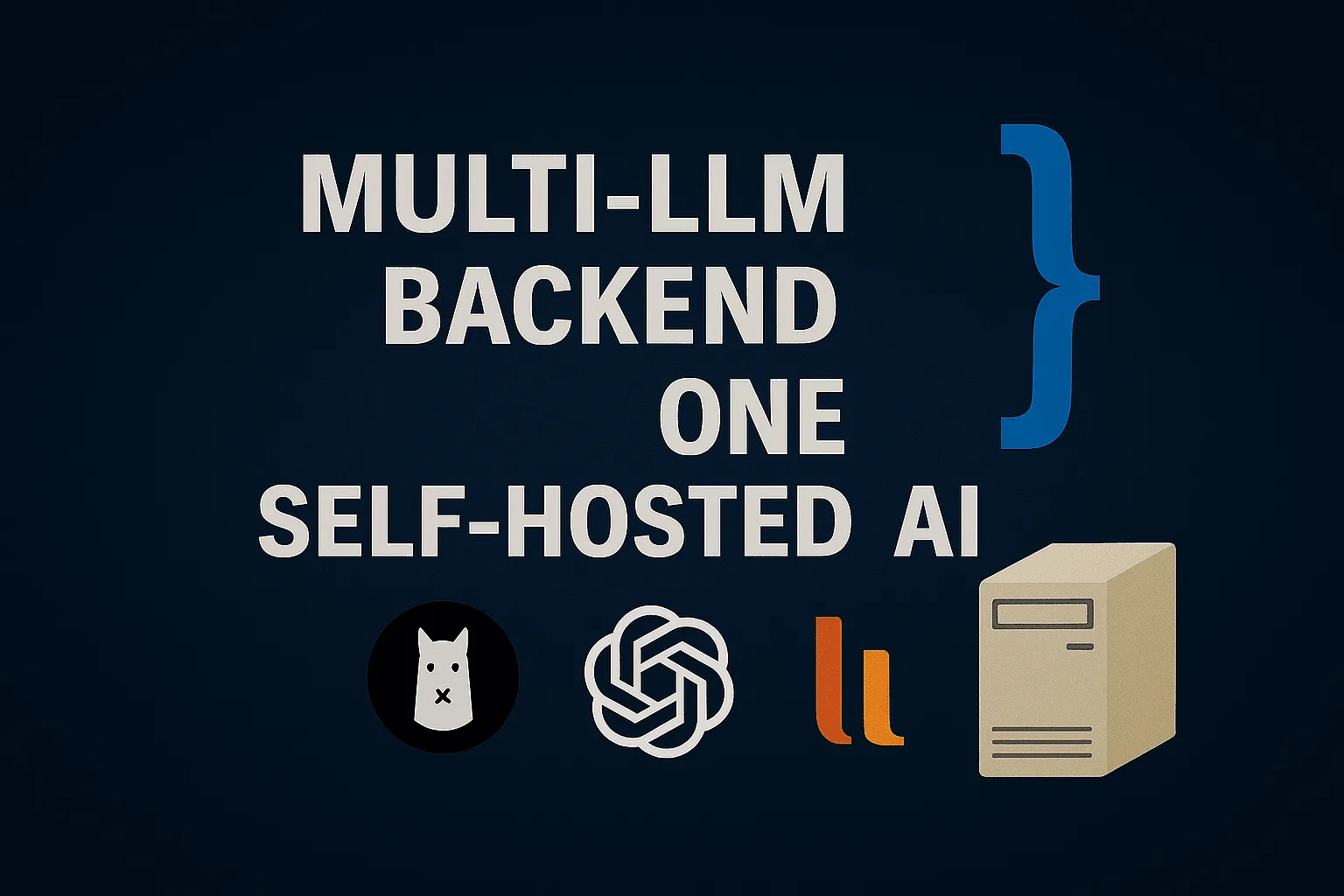 Self-Hosted AI assistant with multiple LLM providers on the backend